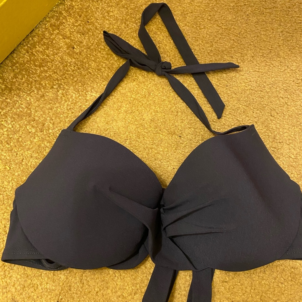 H&M Black Halter Bikini Top
